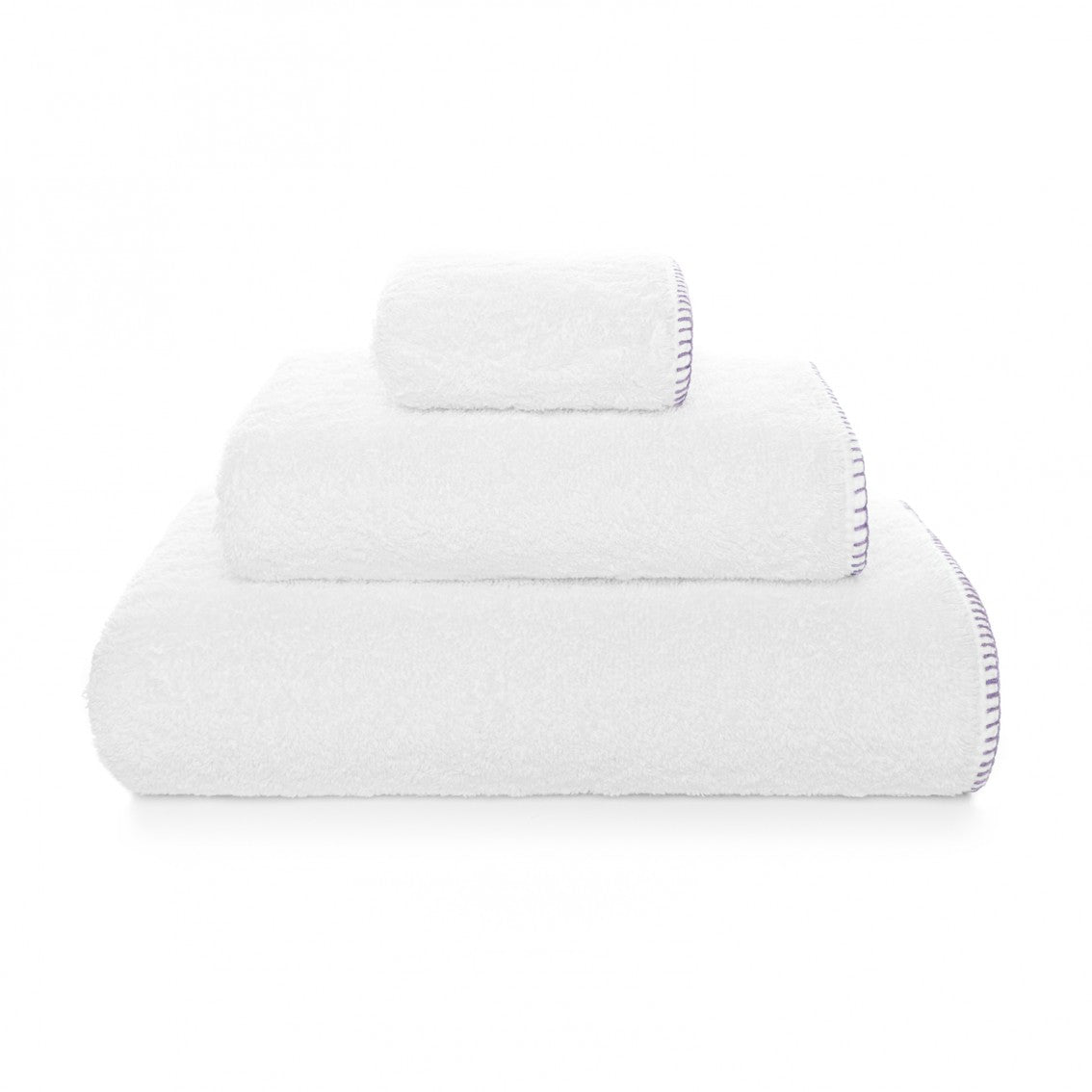 Evora Custom Hand Towel - 15013 | WHITE/LAVANDER - 20'X39'' | XL Hand Towel