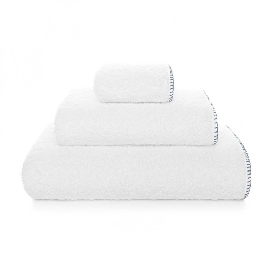 Evora Custom Bath Towel - 15009 | WHITE/PEACOCK - 38''X59'' | Bath Sheet