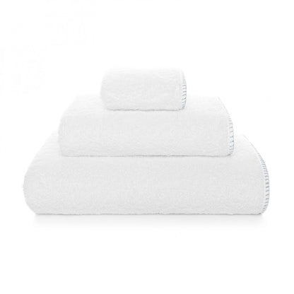 Evora Custom Washcloth - 15004 | WHITE/SEA MIST - 12''X12'' | Washcloth