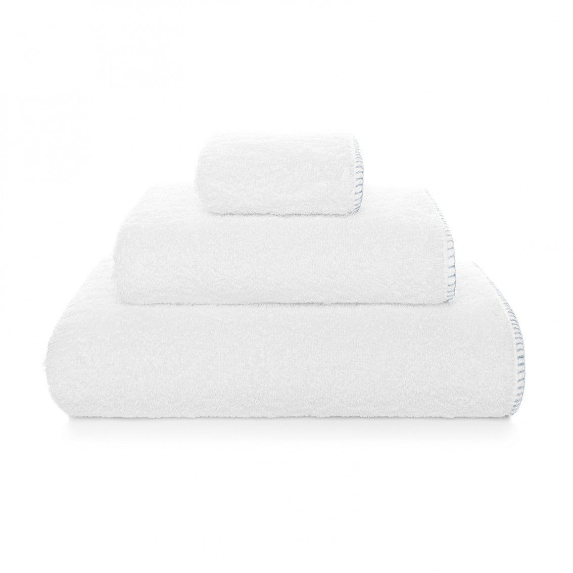 Evora Custom Hand Towel - 15004 | WHITE/SEA MIST - 20'X39'' | XL Hand Towel