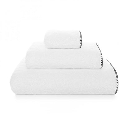 Evora Custom Guest Towel - 15026 | WHITE/BLACK - 12''X20'' | Guest Towel