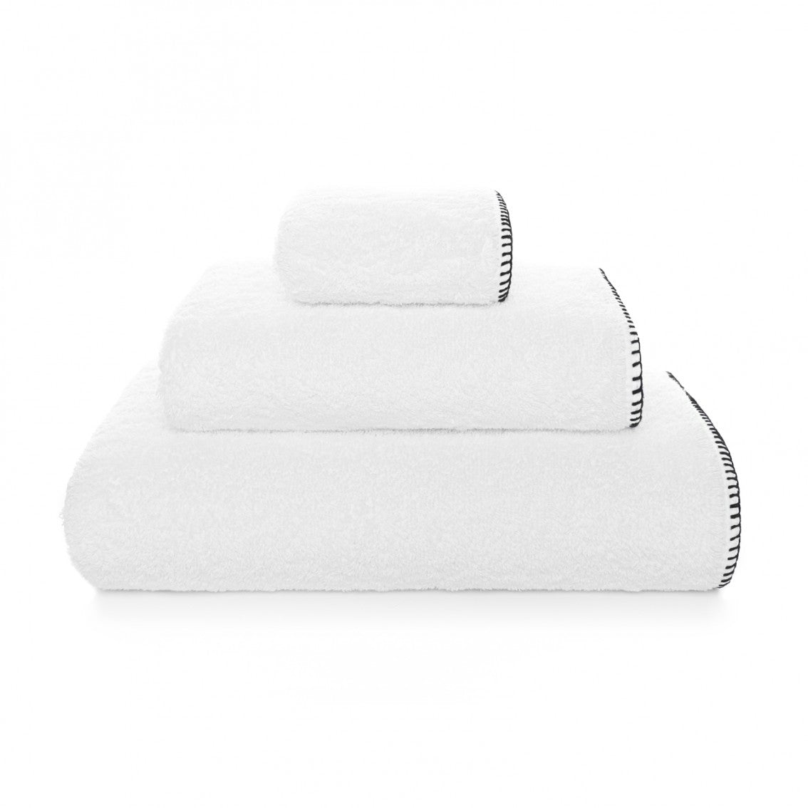 Evora Custom Washcloth - 15026 | WHITE/BLACK - 12''X12'' | Washcloth
