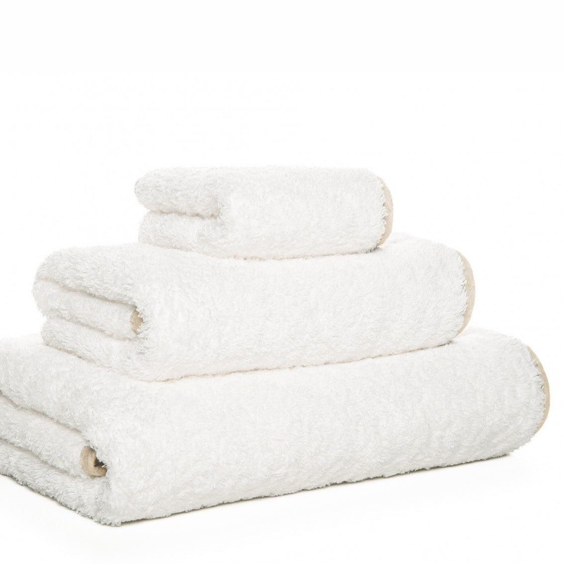 Linen Snow Guest Towel by Graccioza in SNOW