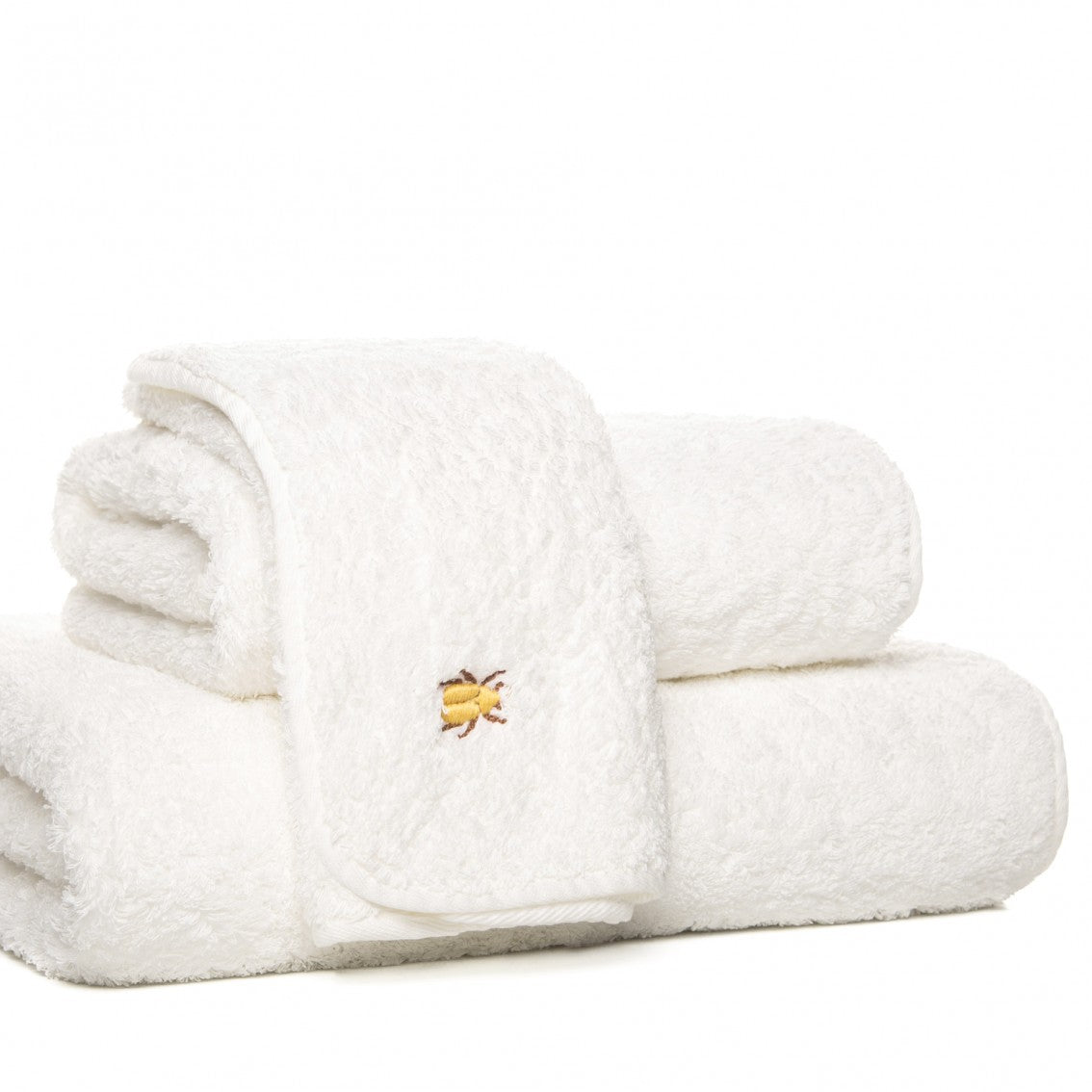 Beatle Hand Towel by Graccioza in SNOW