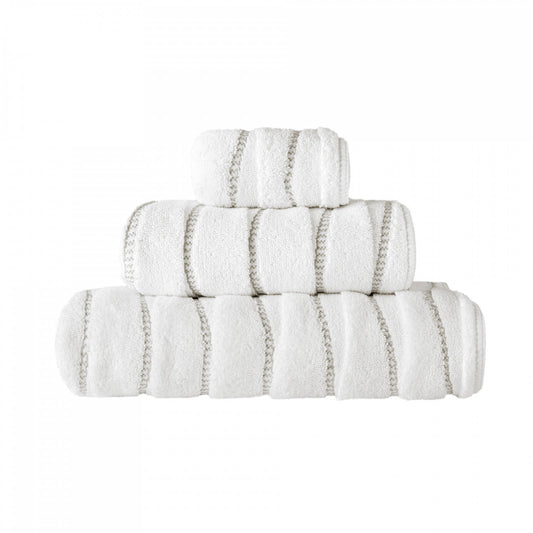 Opera Hand Towel by Graccioza in WHITE