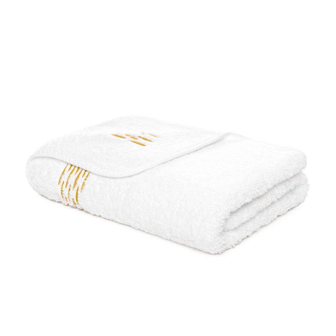 Alhambra Guest Towel by Graccioza in WHITE/GOLD