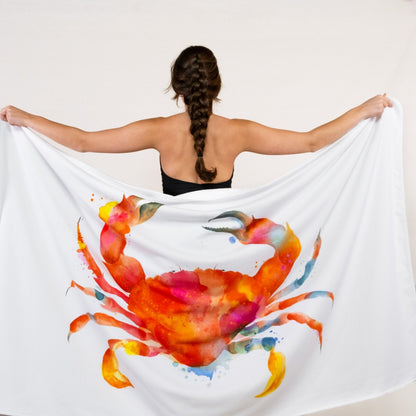 Crab Beach Towel by Graccioza in MULTI 1