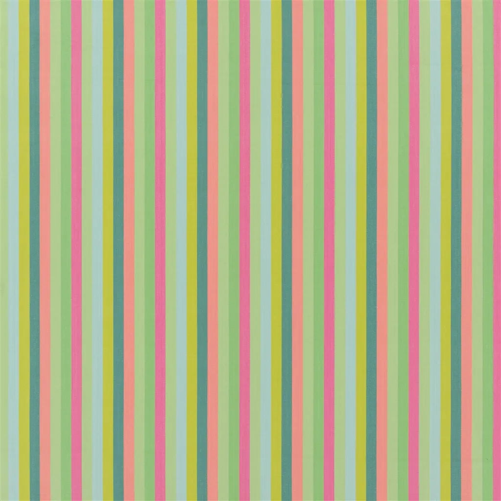 Cork Street Stripe Fabric by Designers Guild in Emerald