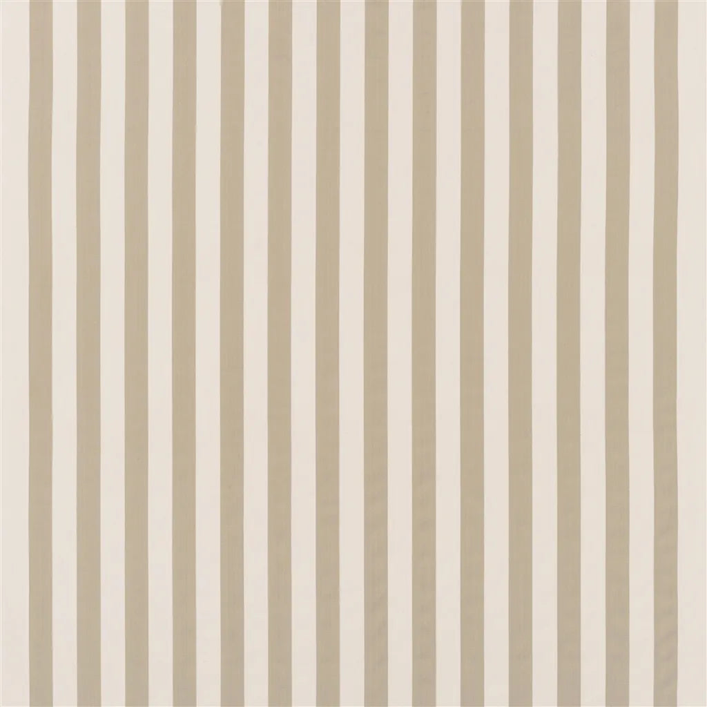 Berkeley Stripe Fabric by Designers Guild in Stone
