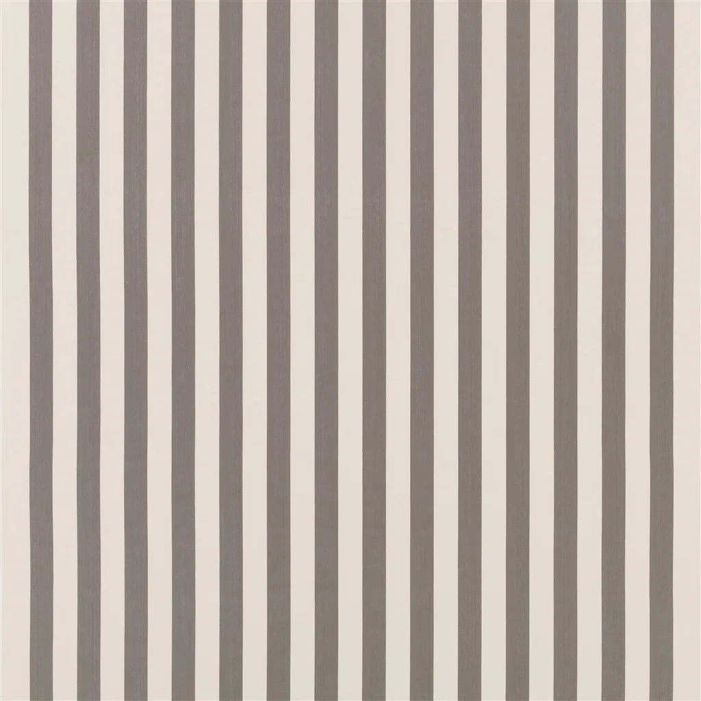 Berkeley Stripe Fabric by Designers Guild in Charcoal