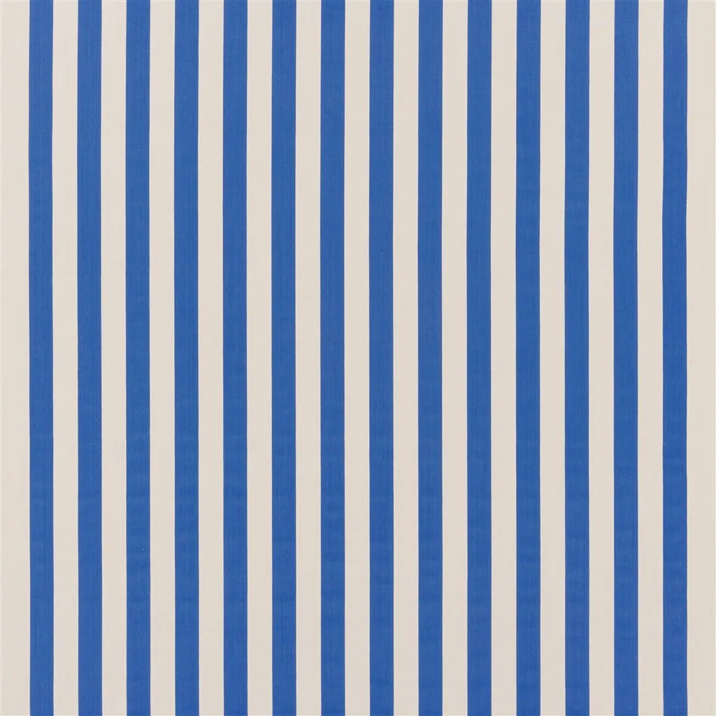 Berkeley Stripe Fabric by Designers Guild in Cobalt