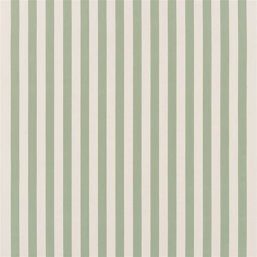 Berkeley Stripe Fabric by Designers Guild in Celadon