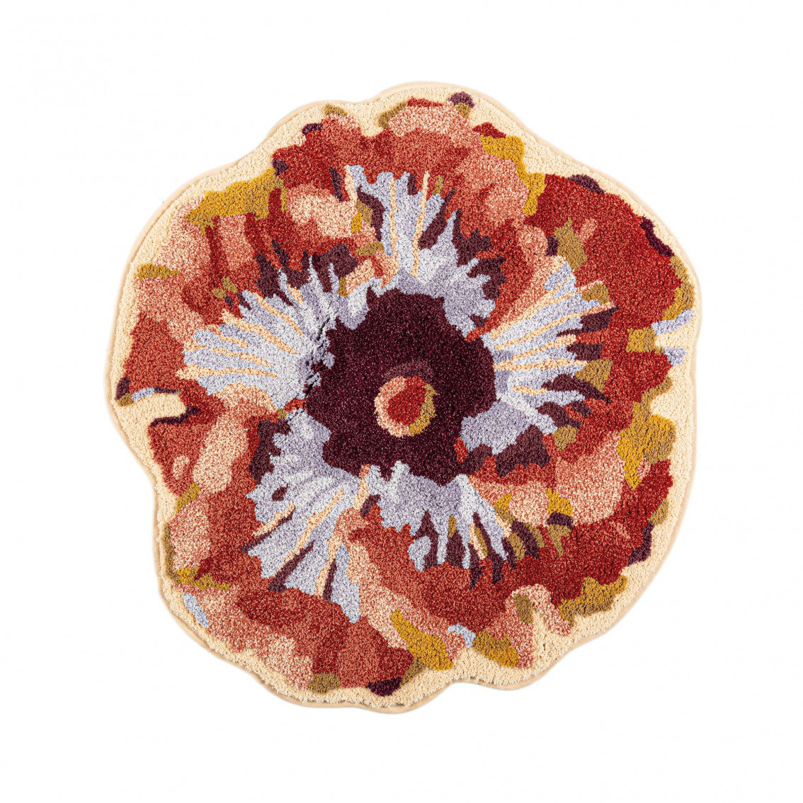 Hibiscus Bath Rug - MULTICOLOUR - Ø 39''