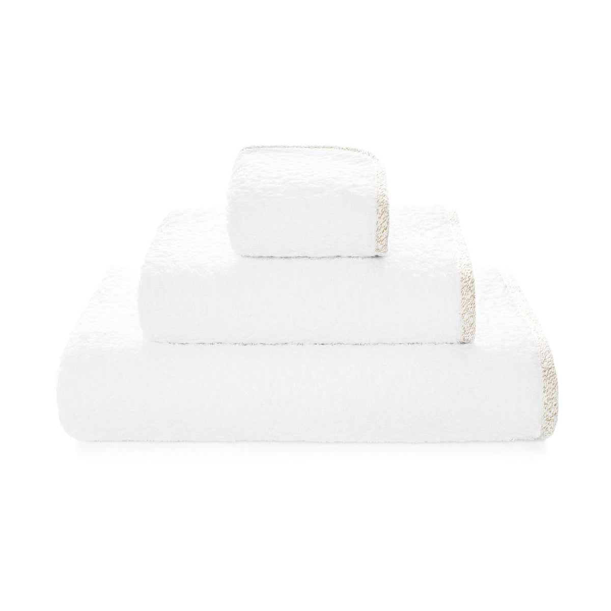 Parson Washcloth - WHITE/GOLD