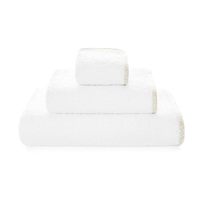Parson Hand Towel - WHITE/GOLD