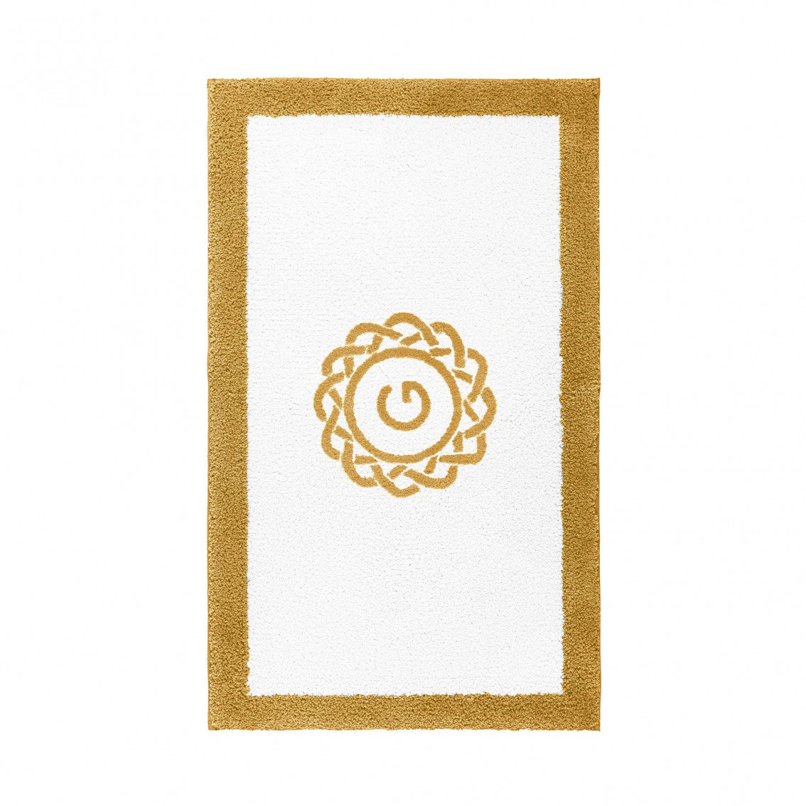 Egoist Border Monogram Bath Rug - CAMEL - 32''x63'' | Rectangular