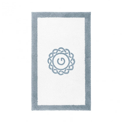 Egoist Border Monogram Bath Rug - FRENCHBLUE - 32''x63'' | Rectangular