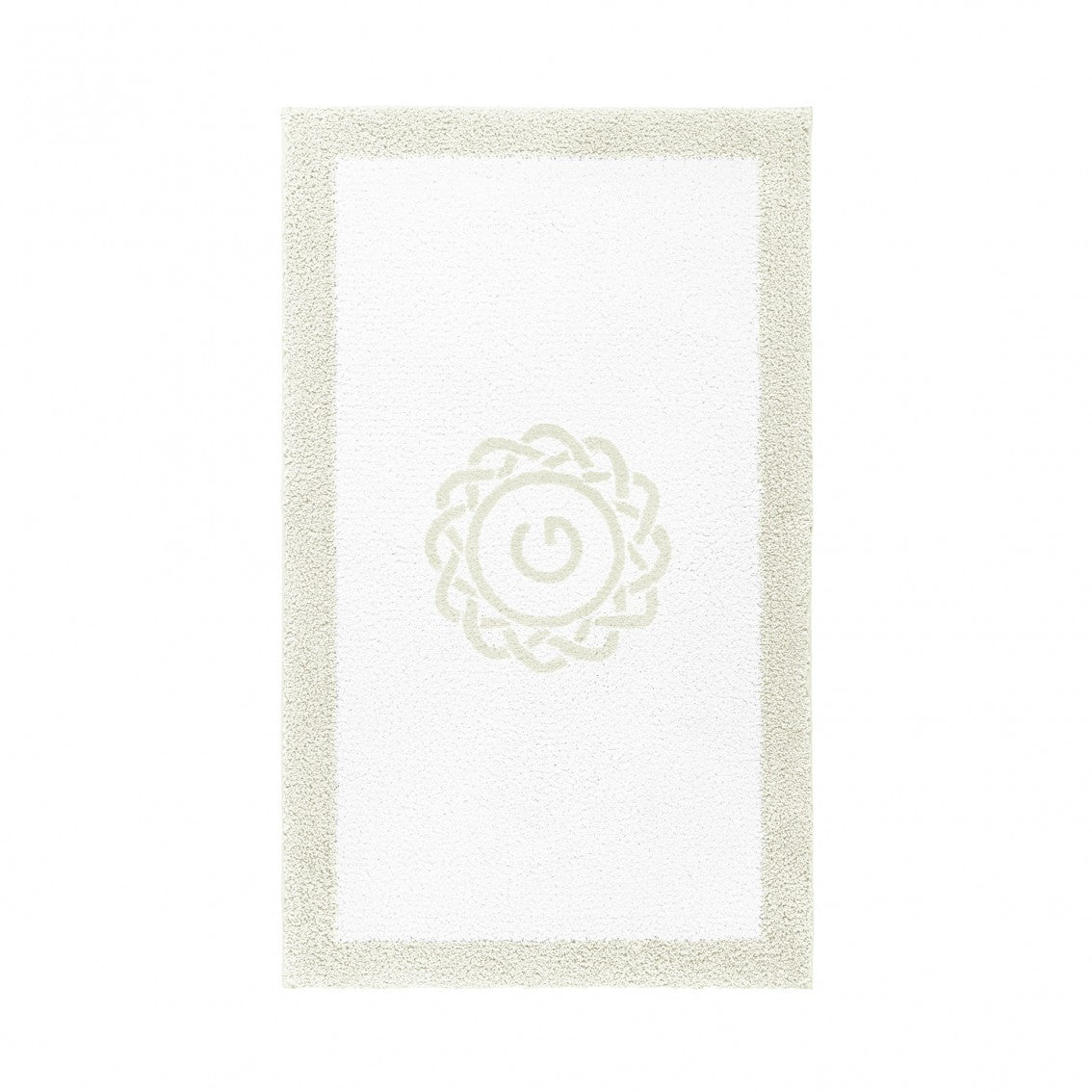 Egoist Border Monogram Bath Rug - DOVE - 32''x63'' | Rectangular