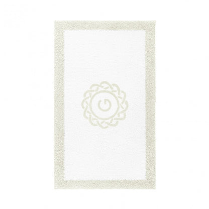 Egoist Border Monogram Bath Rug - DOVE - 32''x63'' | Rectangular