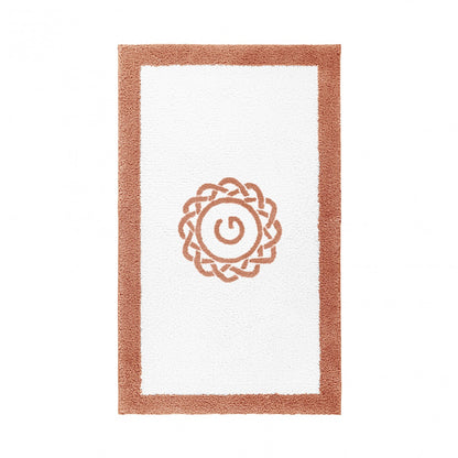 Egoist Border Monogram Bath Rug - TERRACOTA - 32''x63'' | Rectangular