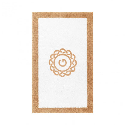 Egoist Border Monogram Bath Rug - TOAST - 32''x63'' | Rectangular