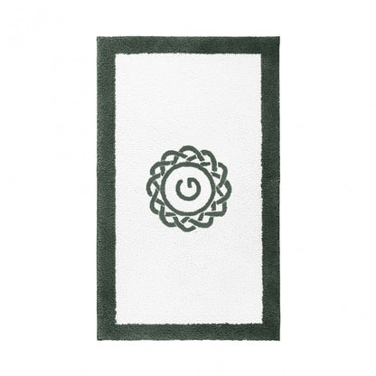 Egoist Border Monogram Bath Rug - MOSS - 32''x63'' | Rectangular