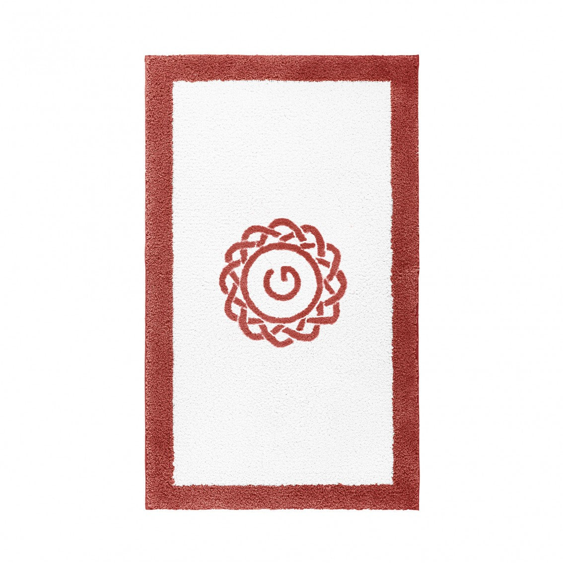 Egoist Border Monogram Bath Rug - CHERRY - 32''x63'' | Rectangular
