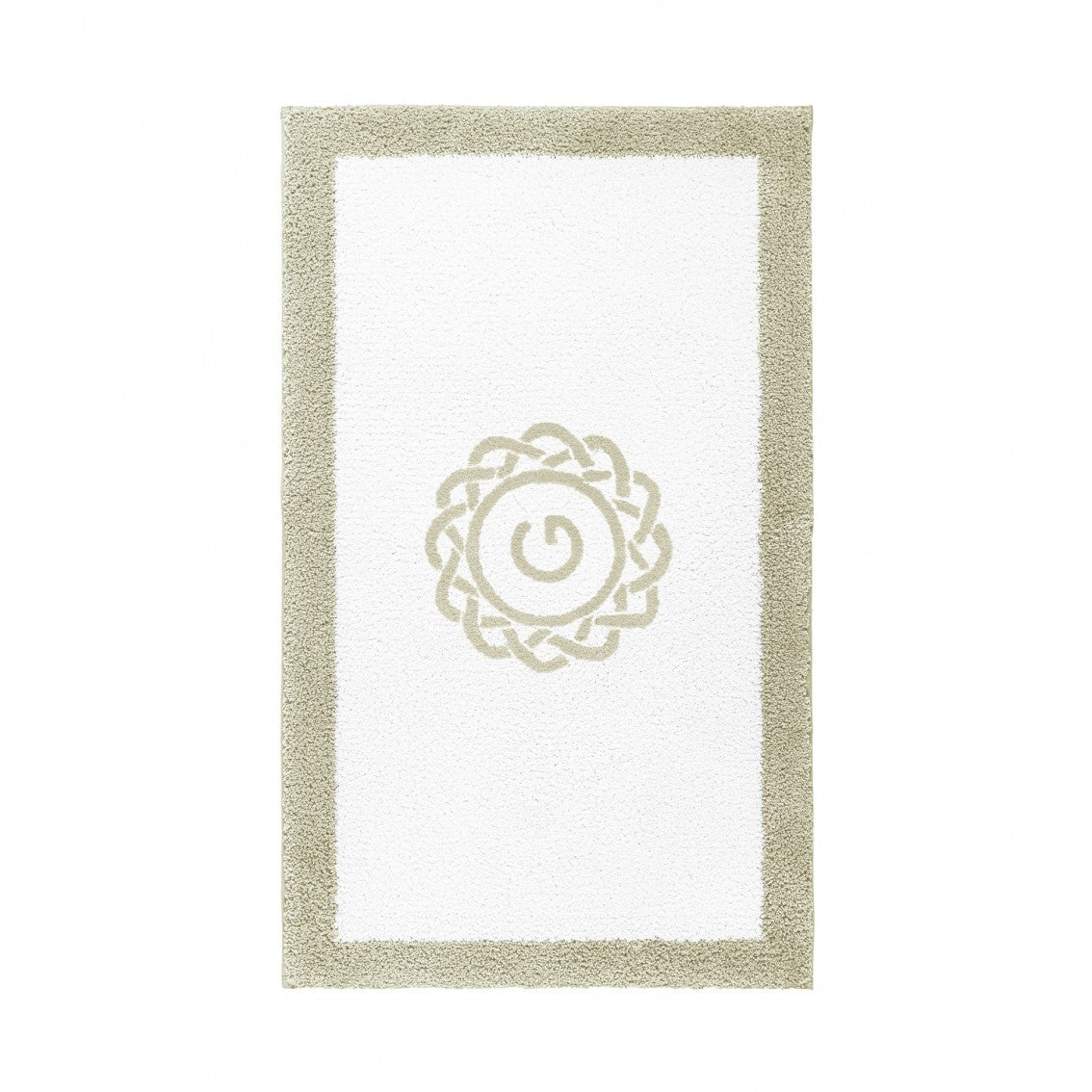 Egoist Border Monogram Bath Rug - SAGE - 32''x63'' | Rectangular
