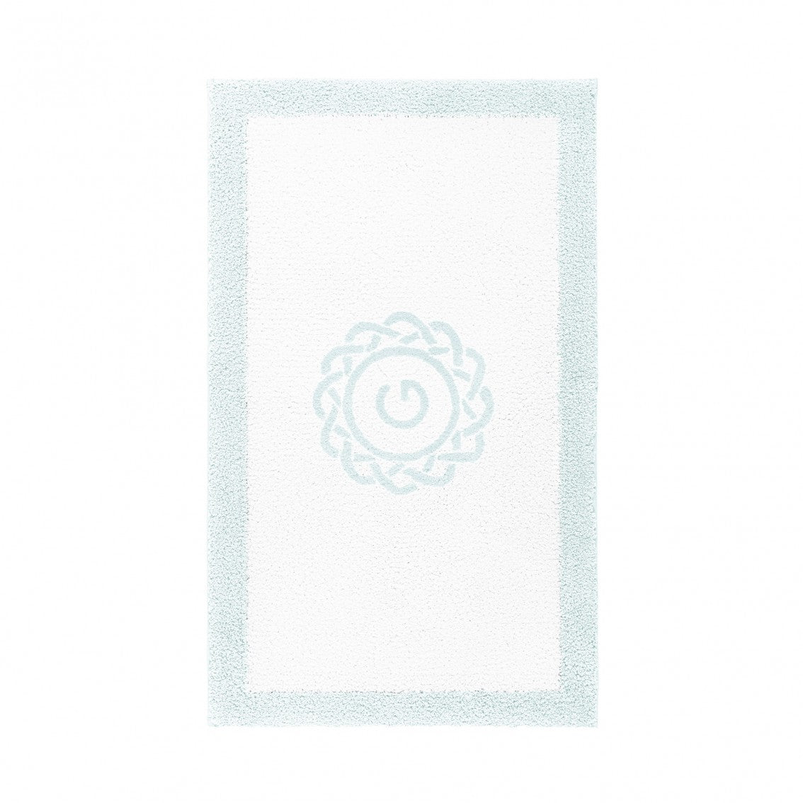 Egoist Border Monogram Bath Rug - ICE - 32''x63'' | Rectangular