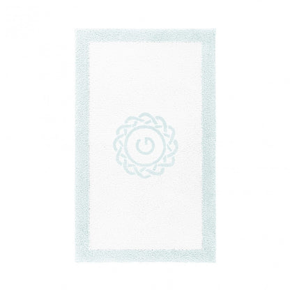 Egoist Border Monogram Bath Rug - ICE - 32''x63'' | Rectangular