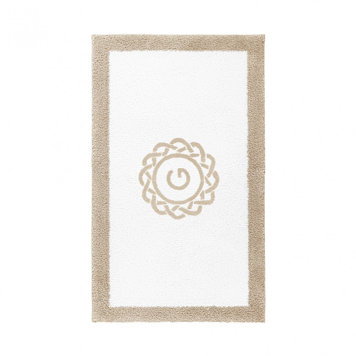 Egoist Border Monogram Bath Rug - LINEN - 32''x63'' | Rectangular