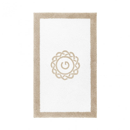 Egoist Border Monogram Bath Rug - LINEN - 32''x63'' | Rectangular