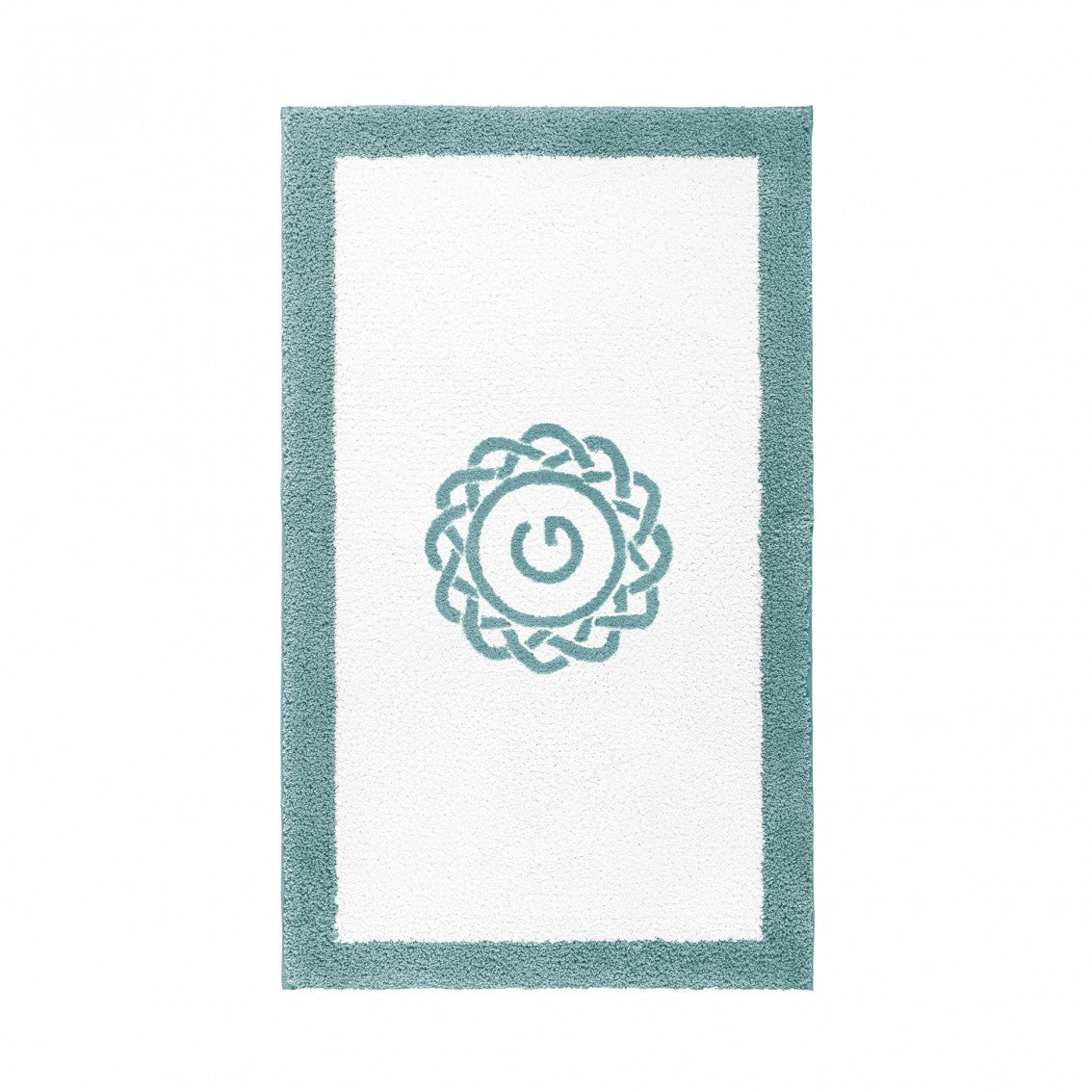 Egoist Border Monogram Bath Rug - BALTIC - 32''x63'' | Rectangular
