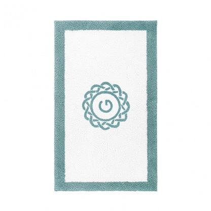 Egoist Border Monogram Bath Rug - BALTIC - 32''x63'' | Rectangular