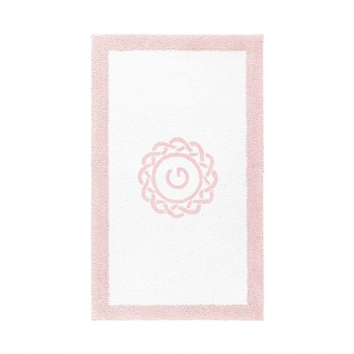 Egoist Border Monogram Bath Rug - PEARL - 32''x63'' | Rectangular