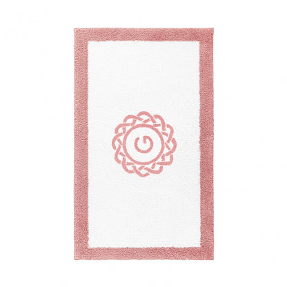 Egoist Border Monogram Bath Rug - BLUSH - 32''x63'' | Rectangular