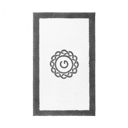Egoist Border Monogram Bath Rug - STORM - 32''x63'' | Rectangular