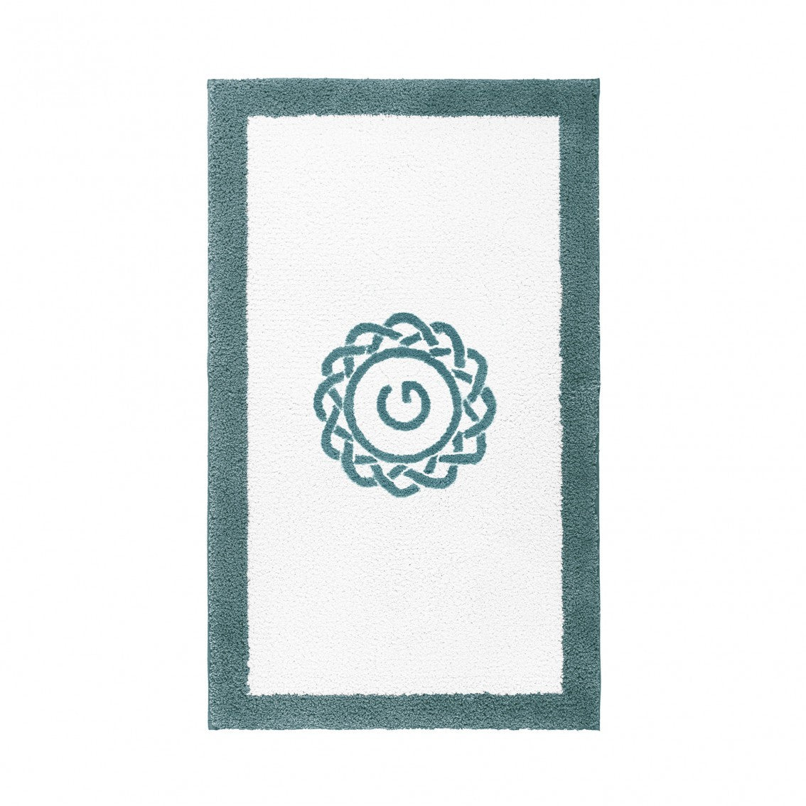 Egoist Border Monogram Bath Rug - DEEP SEA - 32''x63'' | Rectangular