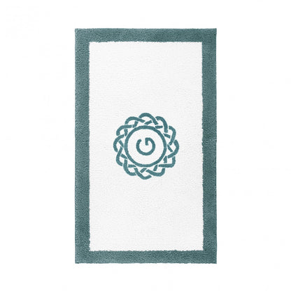 Egoist Border Monogram Bath Rug - DEEP SEA - 32''x63'' | Rectangular