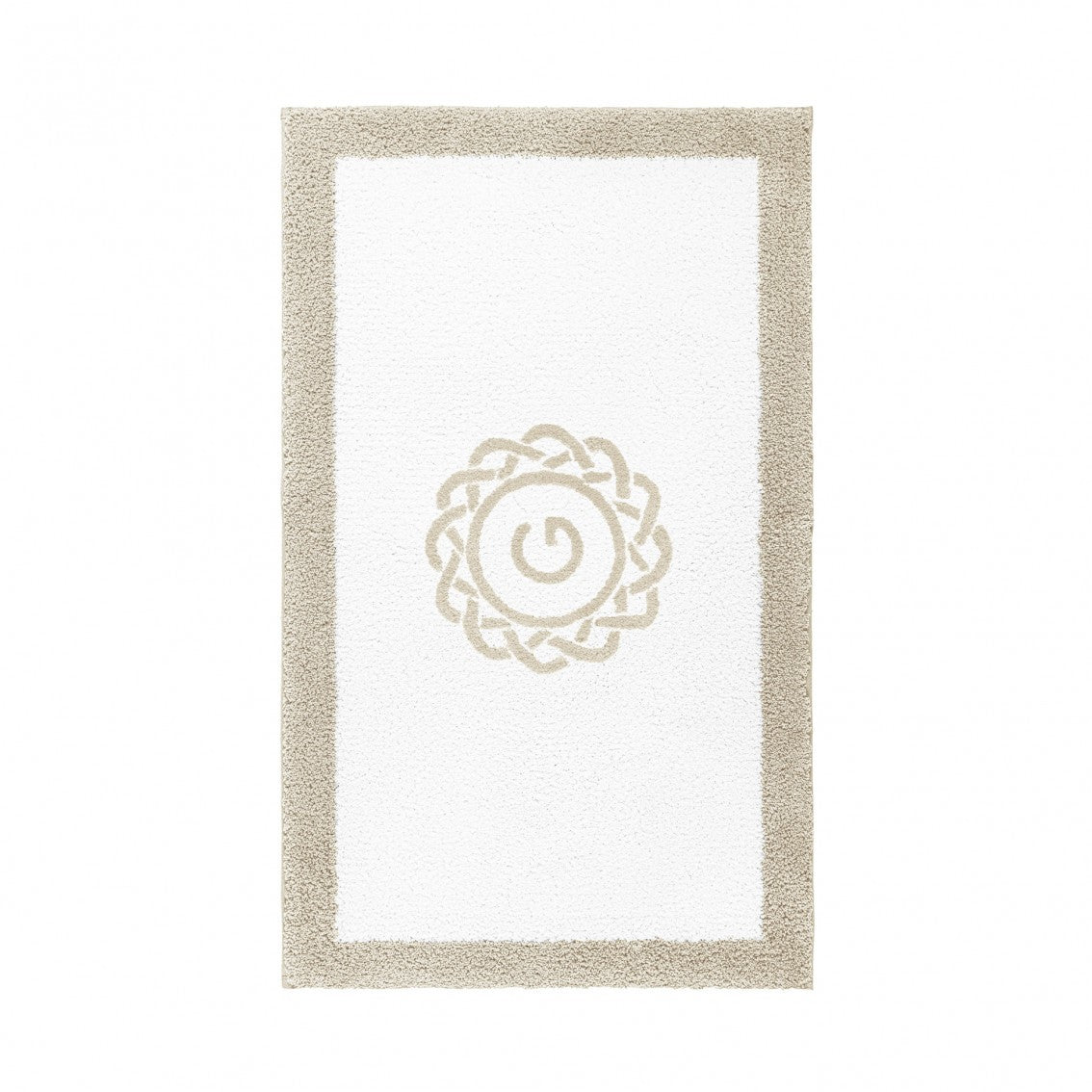 Egoist Border Monogram Bath Rug - FOG - 32''x63'' | Rectangular