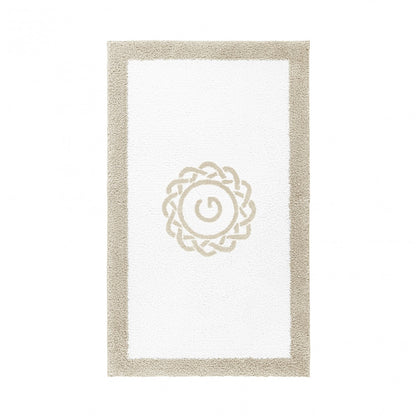 Egoist Border Monogram Bath Rug - FOG - 32''x63'' | Rectangular