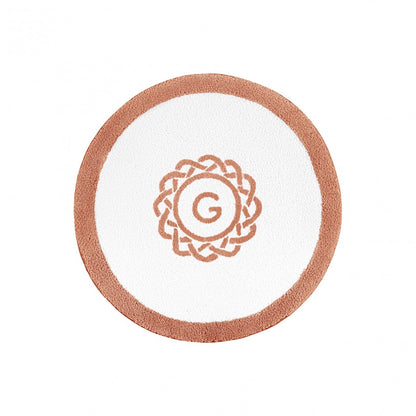 Egoist Border Monogram Bath Rug - TERRACOTA - Ø 39'' | Round