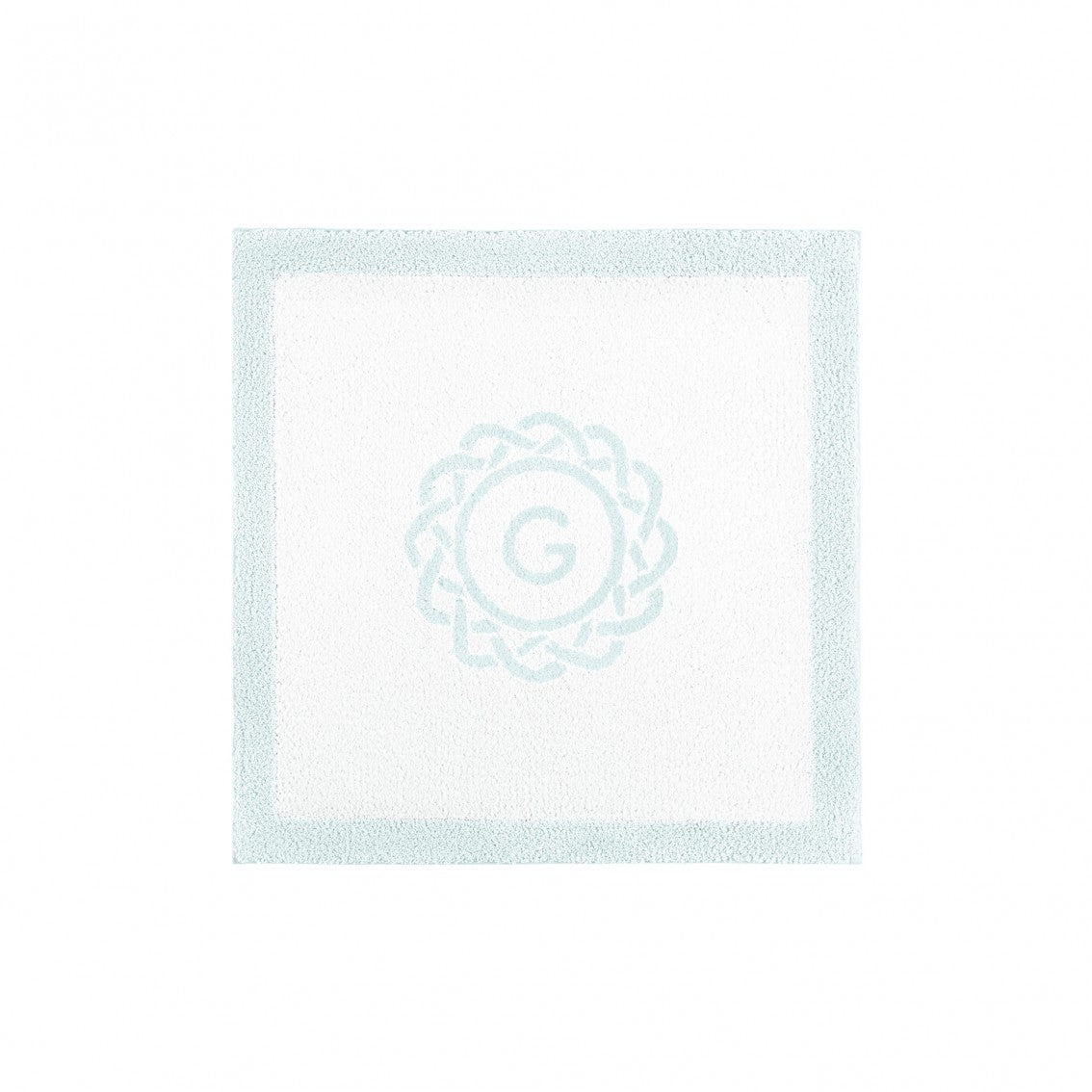 Egoist Border Monogram Bath Rug - ICE - 24''x24'' | Square