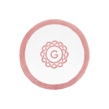 Egoist Border Monogram Bath Rug - BLUSH - Ø 39'' | Round