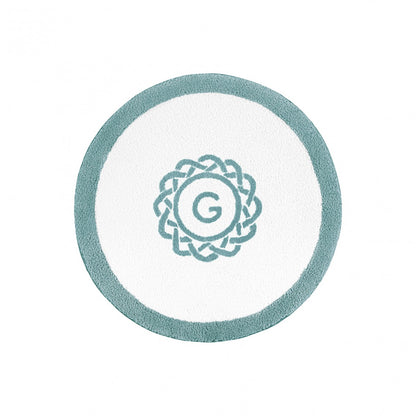 Egoist Border Monogram Bath Rug - BALTIC - Ø 39'' | Round
