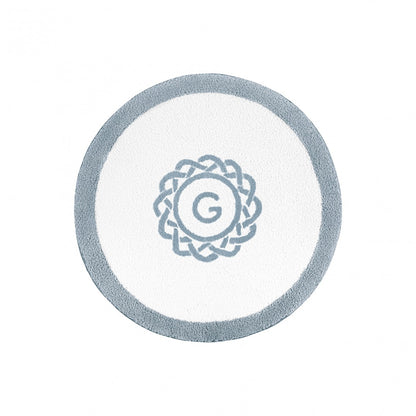 Egoist Border Monogram Bath Rug - FRENCHBLUE - Ø 39'' | Round