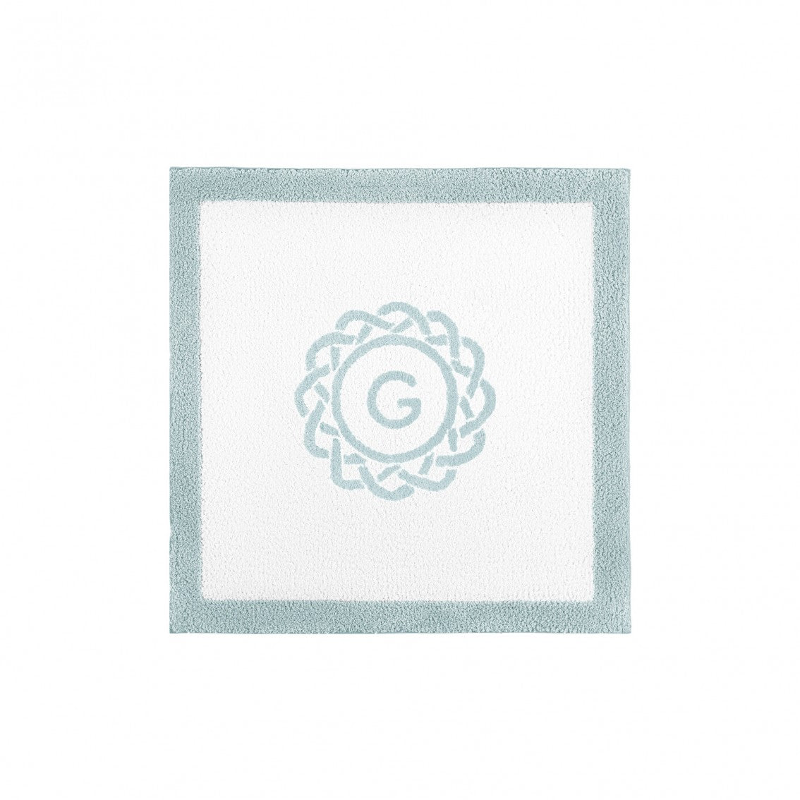 Egoist Border Monogram Bath Rug - SEAMIST - Ø 39'' | Round