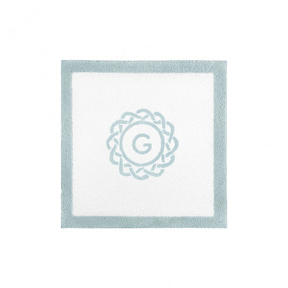 Egoist Border Monogram Bath Rug - SEAMIST - Ø 39'' | Round