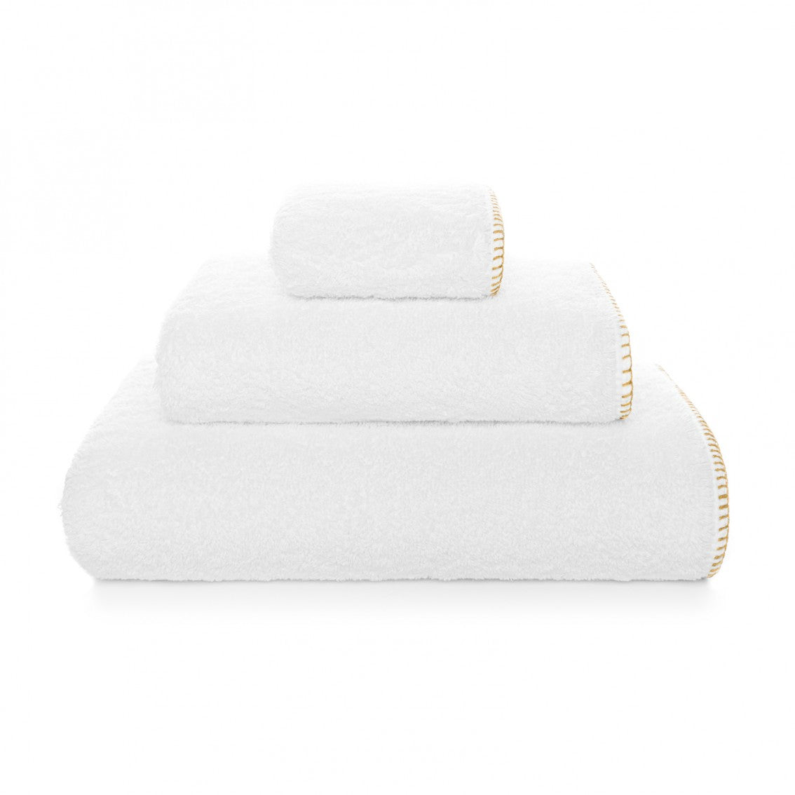 Evora Custom Hand Towel - 15010 | WHITE/CAMEL - 20'X39'' | XL Hand Towel