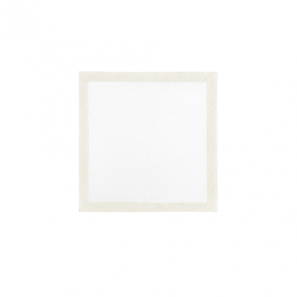 Egoist Border Bath Rug - NATURAL - 24''x24'' | Square